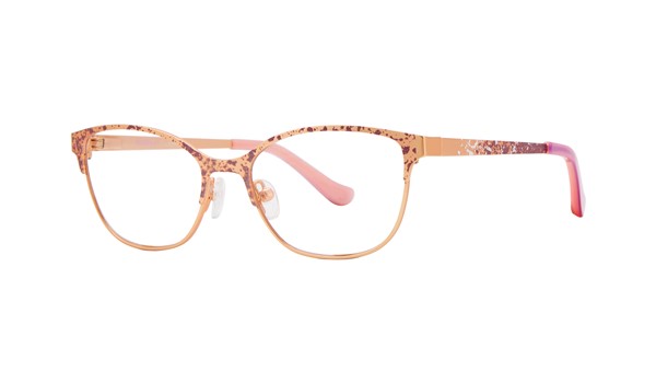 Kensie Girl Splatter Kids Eyeglasses Rose Gold