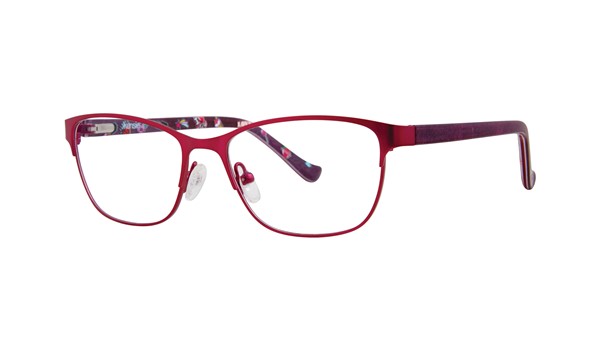 Kensie Girl Patch Kids Eyeglasses Raspberry