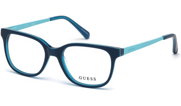 Guess Kids GU9175  Eyeglasses Shiny Blue 090
