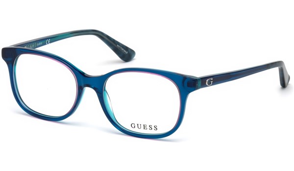 Guess Kids GU9176 Eyeglasses Shiny Turquoise 087