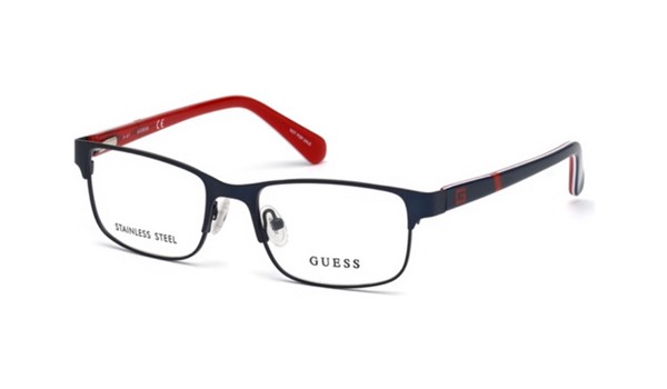 Guess Kids GU9180 Boys Eyeglasses Matte Blue 091