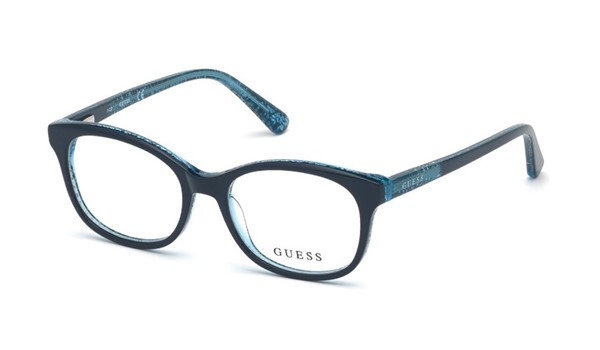 Guess Kids GU9181 Girls Eyeglasses Shiny Blue 090