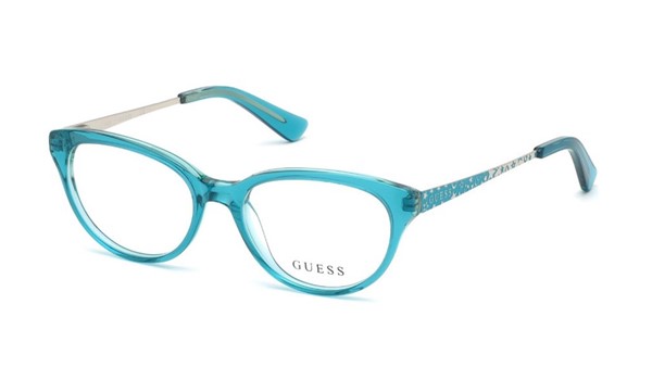 Guess Kids GU9185 Girls Eyeglasses Shiny Turquoise 087