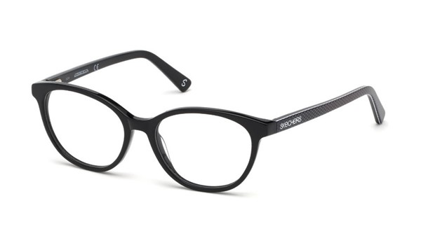 Skechers SE1640 Kids Glasses Shiny Black 001