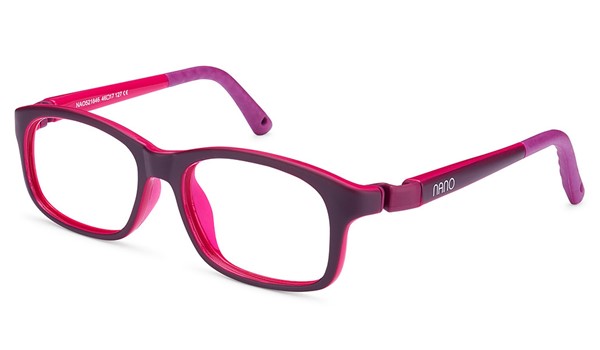 Nano Arcade Kids Eyeglasses Matte Purple/Fuchsia