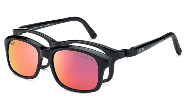 Nano Arcade Solar Clip 3.0 Kids Eyeglasses Black/Black