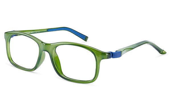 Nano Sleek Arcade Kids Eyeglasses Crystal Khaki/Navy