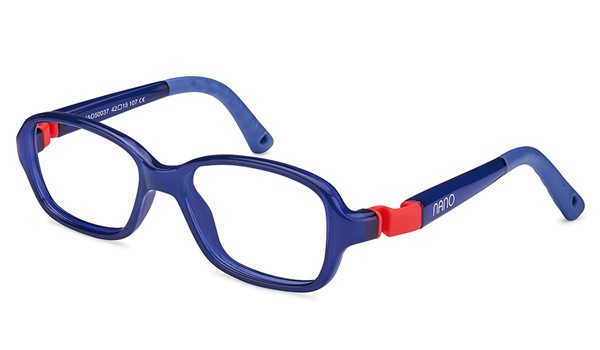 Nano Replay Kids Eyeglasses Crystal Navy/Red