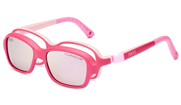 Nano Replay Solar Clip 3.0 Kids Sunglasses Matte Pink/Pink 