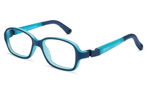 Nano Glow Replay Kids Eyeglasses Matte Navy/Glowing Blue 