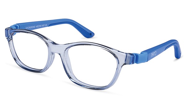 Nano Camper Kids Eyeglasses Crystal Light Blue/Matte Blue 