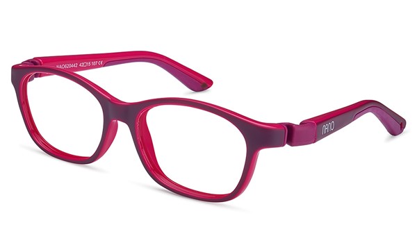 Nano Camper Kids Eyeglasses Matte Dark Purple/Fuchsia 