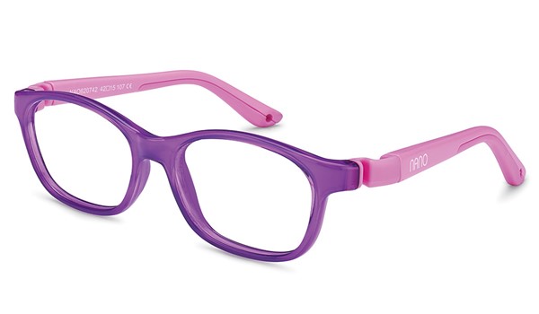 Nano Camper Kids Eyeglasses Crystal Purple/ Light Pink