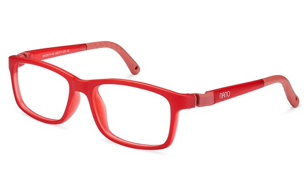Nano Fangame Kids Eyeglasses Crystal Matte Red/Red 