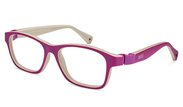 Nano Gaikai Kids Eyeglasses Matte Violet/Beige 