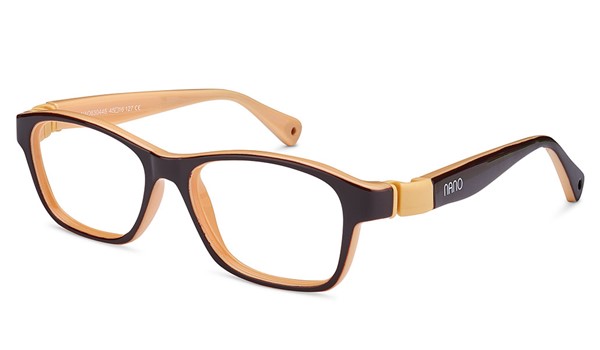 Nano Gaikai Kids Eyeglasses Brown/Cream 