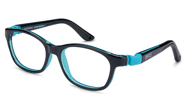 Nano Camper Kids Eyeglasses Crystal Black/Green 