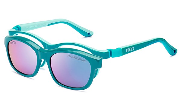 Nano Camper Solar Clip 3.0 Kids Sunglasses Turquoise/Mint