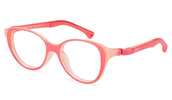Nano Mimi Girls Eyeglasses Crystal Coral/Peach