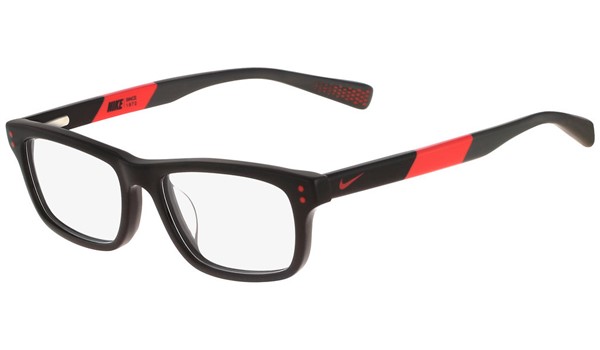 Nike 5535-001 Kids Eyeglasses Black Challenge Red