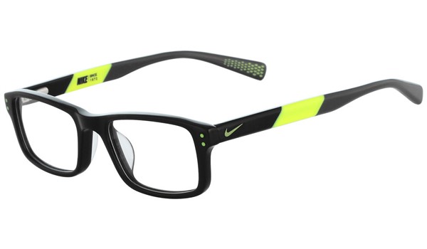 Nike 5537-001 Kids Eyeglasses Black Volt