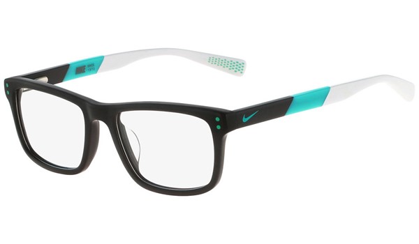 Nike 5536-070 Kids Eyeglasses Dark Grey/Hyper Jade