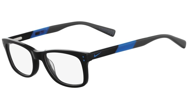 Nike 5538-013 Kids Eyeglasses Black Photo Blue