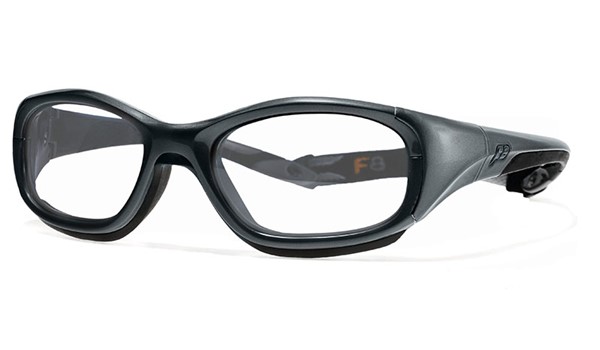 Rec Specs Liberty Sport Slam XL Kids Protective Eyeglasses Shiny Gunmetal Black #373