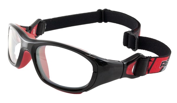 Rec Specs Liberty Sport RS-41 Protective Kids Glasses Shiny Black/Red #221