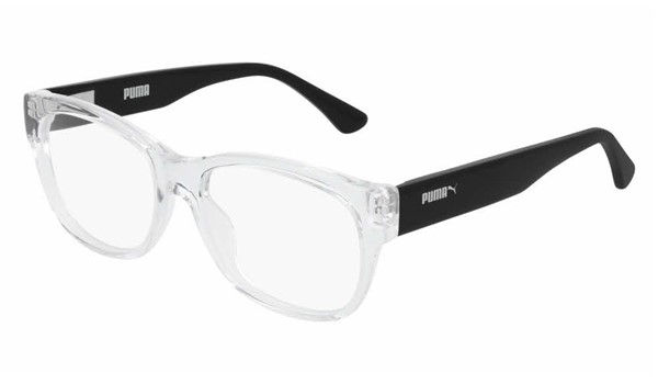 Puma Junior Kids Eyeglasses PJ0003O-005 Clear/Black 
