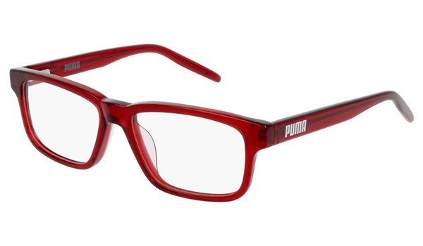 Puma Junior Kids Eyeglasses PJ0046O-002 Burgundy