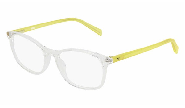 Puma Junior Kids Eyeglasses PJ0031O-008 Crystal/Yellow