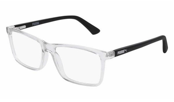 Puma Junior Kids Eyeglasses PJ0016O-005 Crystal/Black