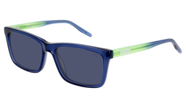 Puma Junior Kids Sunglasses PJ0040S-003 Blue/Green Blue Lens