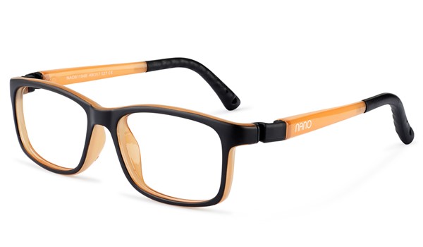 Nano Fangame Glow 3.0 Kids Eyeglasses Black/Glowing Orange