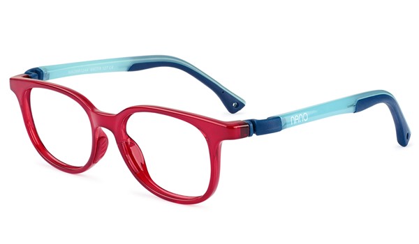 Nano Pixel Glow 3.0 Kids Eyeglasses Crystal Red/Glowing Blue