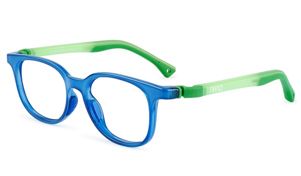 Nano Pixel Glow 3.0 Kids Eyeglasses Crystal Blue/Glowing Green
