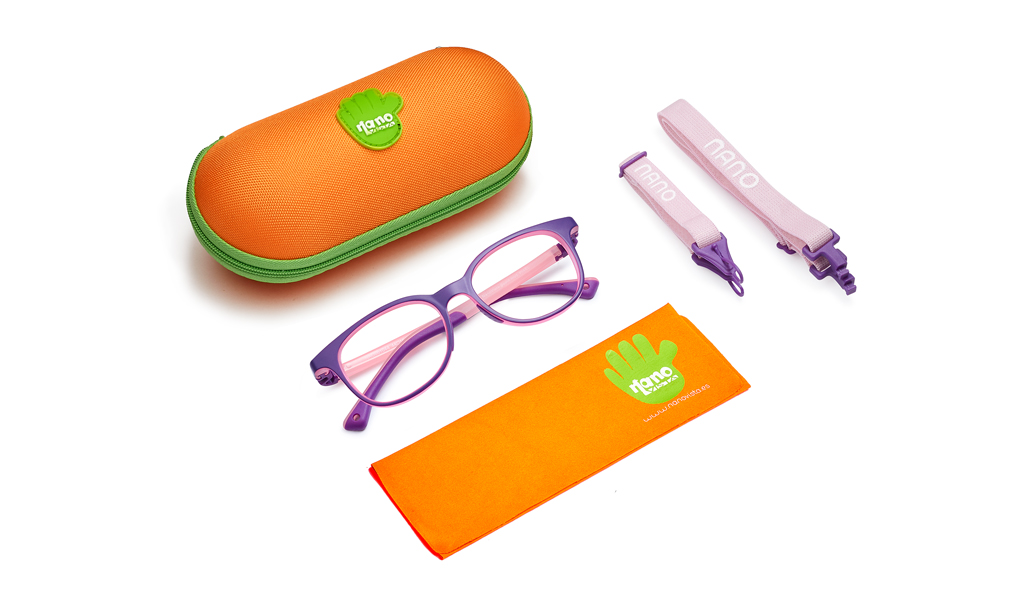 Nano Pixel Glow 3.0 Kids Eyeglasses Matte Purple/Glowing