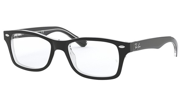 Ray-Ban Junior RY1531-3529 Children's Glasses Black on Transparent