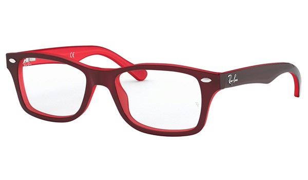 Ray-Ban Junior RY1531-3592 Children's Glasses Top Red on Opalin Red