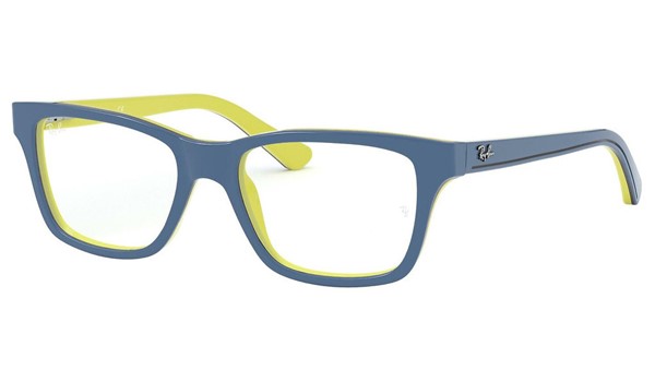 Ray-Ban Junior RY1536-3819 Children's Glasses Top Blue on Yellow/Black