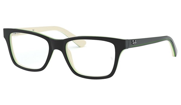 Ray-Ban Junior RY1536-3820 Children's Glasses Top Black on White/Green