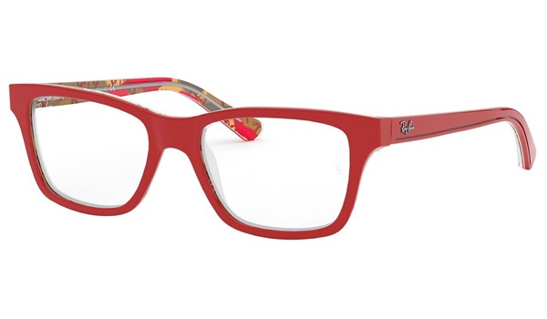 Ray-Ban Junior RY1536-3804 Children's Glasses Red on Texture Red Brown