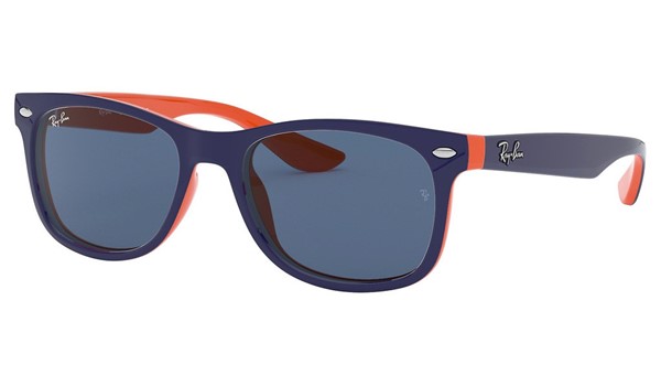 Ray-Ban Junior New Wayfarer RJ9052S-178/80 Sunglasses Blue on Orange