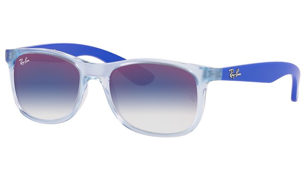 Ray-Ban Junior RJ9062S Kids Sunglasses Transparent Light Blue Blue Mirror Red 7051X0