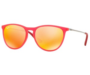 Ray-Ban Junior Erika RJ9060S-70096Q Kids Sunglasses Fuxia Fluo Transp Rubber