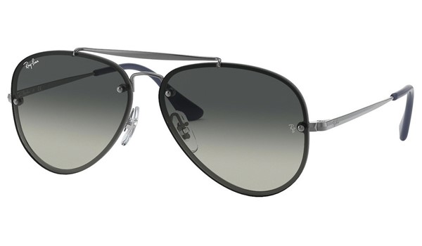 Ray-Ban Junior Aviator Blaze Wayfarer RJ9548SN Sunglasses Gunmetal Grey Gradient Lenses 200/11