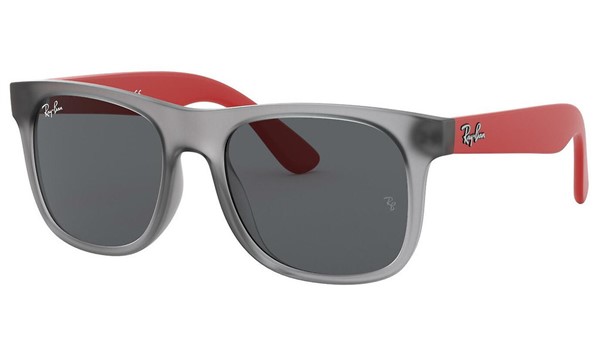 Ray-Ban Junior RJ9069S-705987 Kids Sunglasses Rubber Transp Grey 