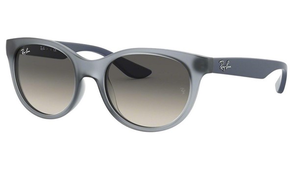 Ray-Ban Junior RJ9068S Kids Sunglasses Rubber Transp Grey Grey Gradient Dk Grey Lenses 705811