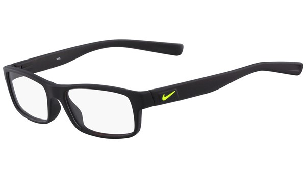 Nike 5090-001 Kids Eyeglasses Matte Black Volt